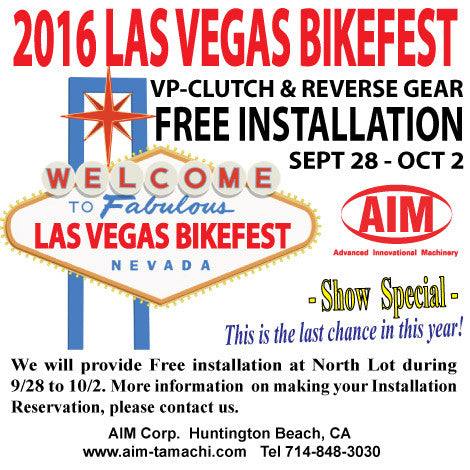 Free Installation at Las Vegas Bikefest 2016